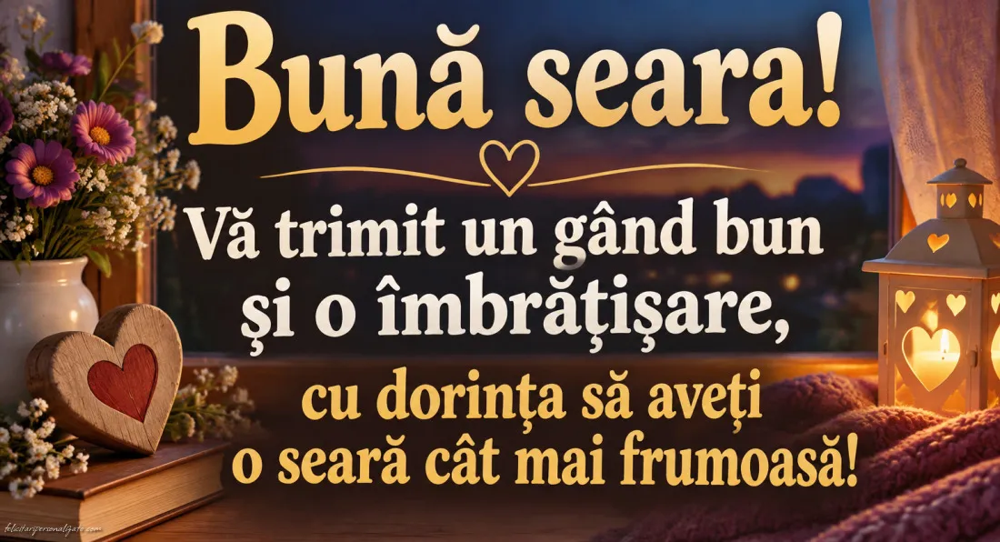Imagini cu mesaje de Bună seara: 