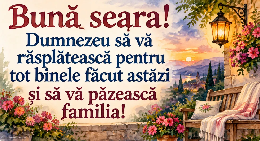 Imagini cu mesaje de Bună seara: 