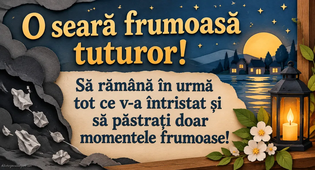 Imagini cu mesaje de Bună seara: 