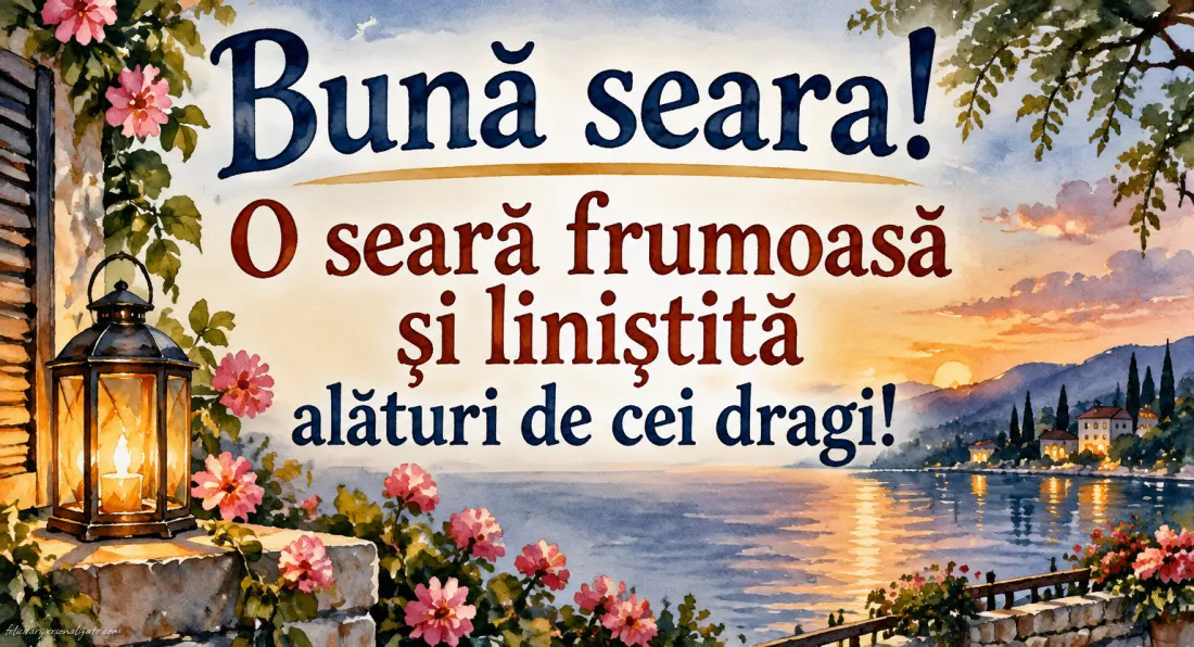 Imagini cu mesaje de Bună seara: 