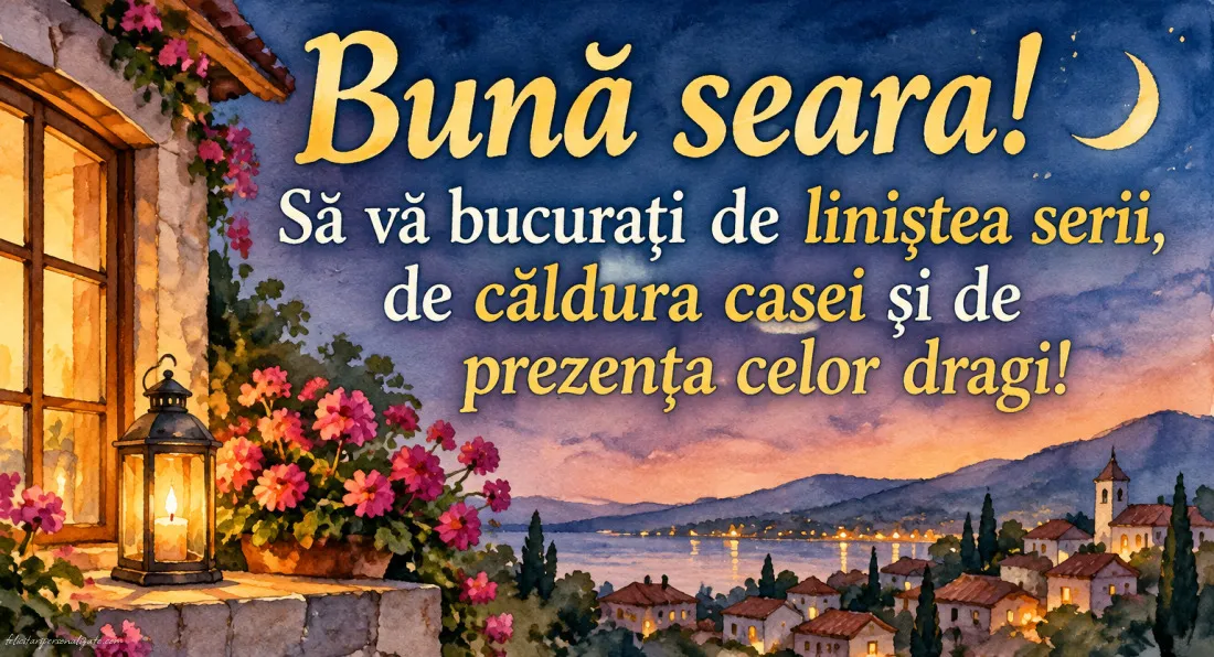 Imagini cu mesaje de Bună seara: 