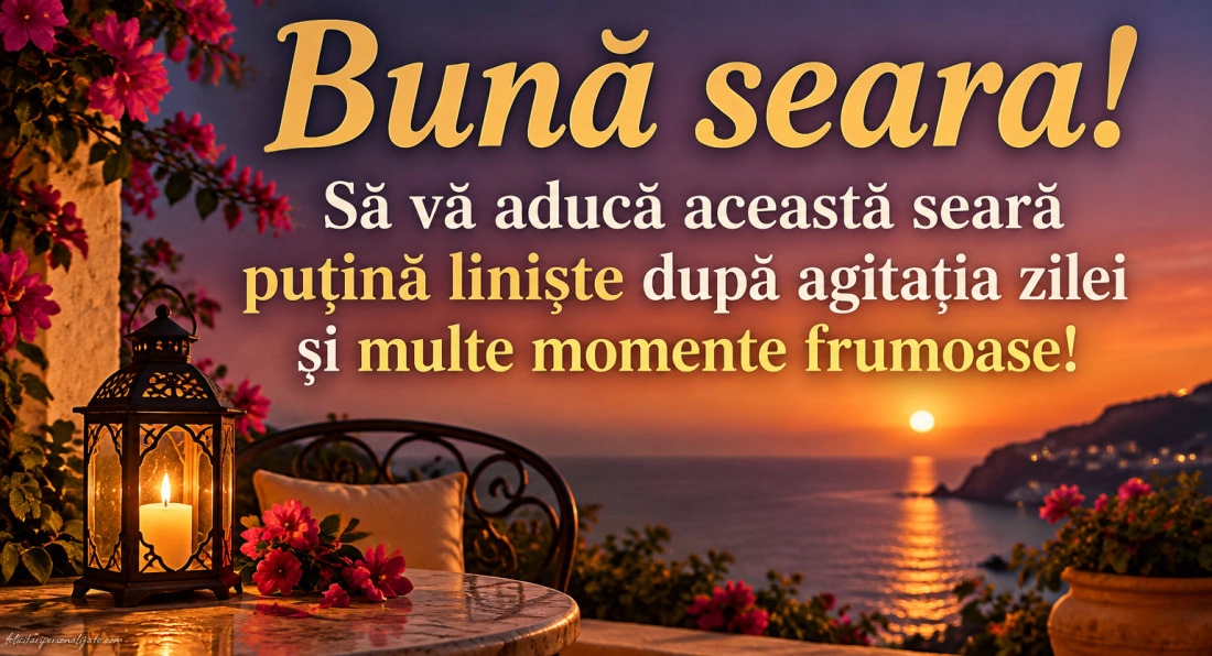 Imagini cu mesaje de Bună seara: 