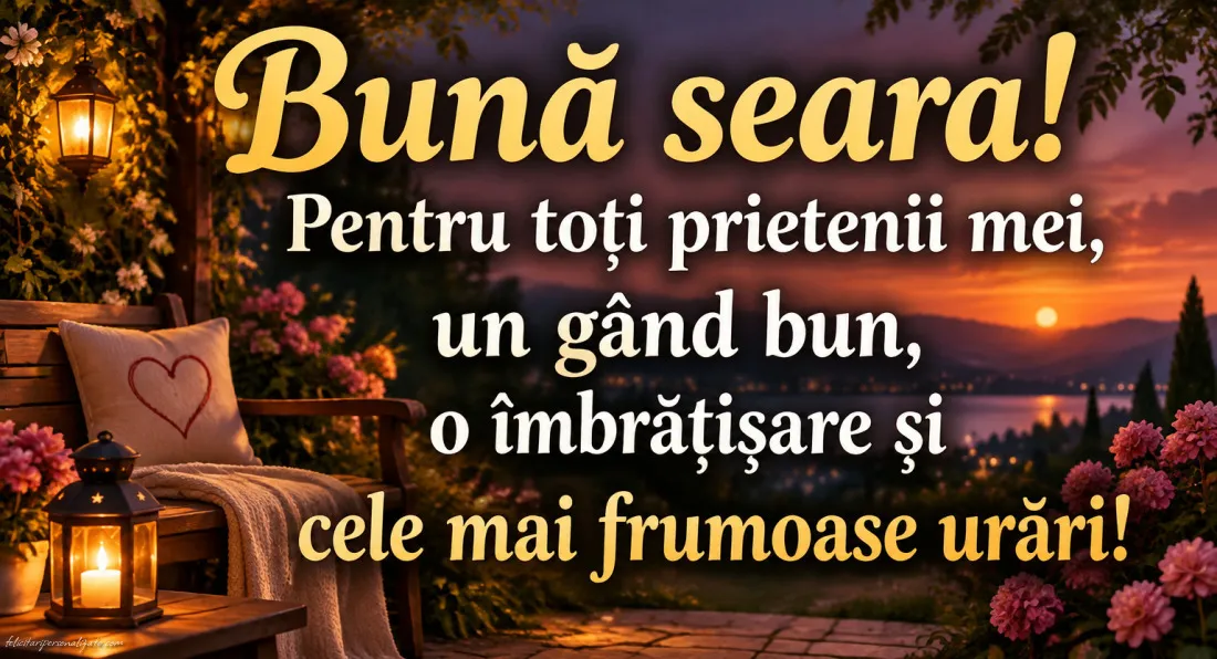 Imagini cu mesaje de Bună seara: 
