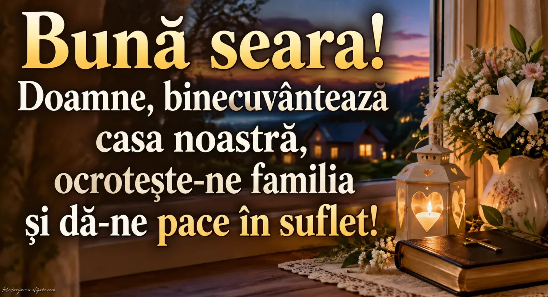 Imagini cu mesaje de Bună seara: 