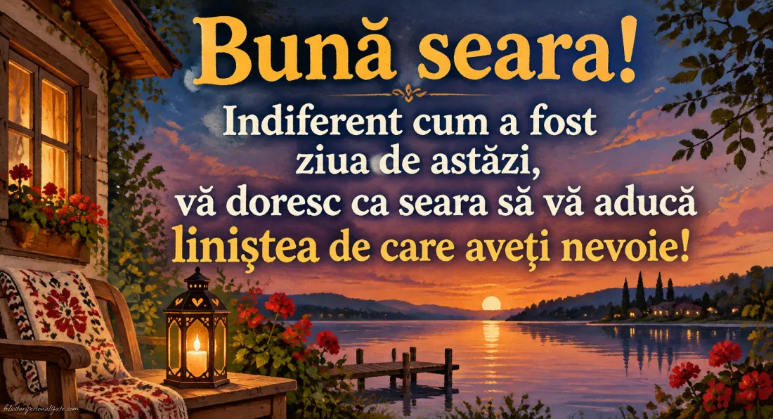 Imagini cu mesaje de Bună seara: 