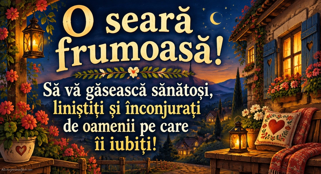 Imagini cu mesaje de Bună seara: 