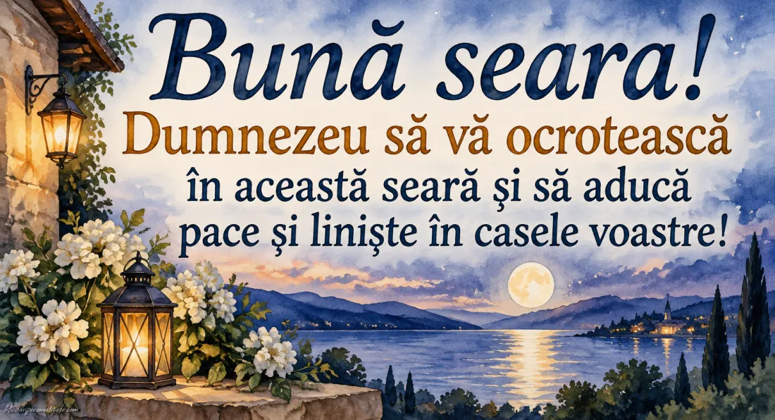 Imagini cu mesaje de Bună seara: 