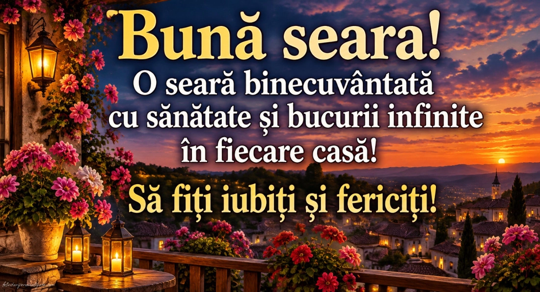 Imagini cu mesaje de Bună seara: 