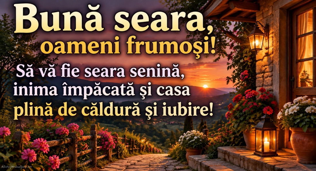 Imagini cu mesaje de Bună seara: 
