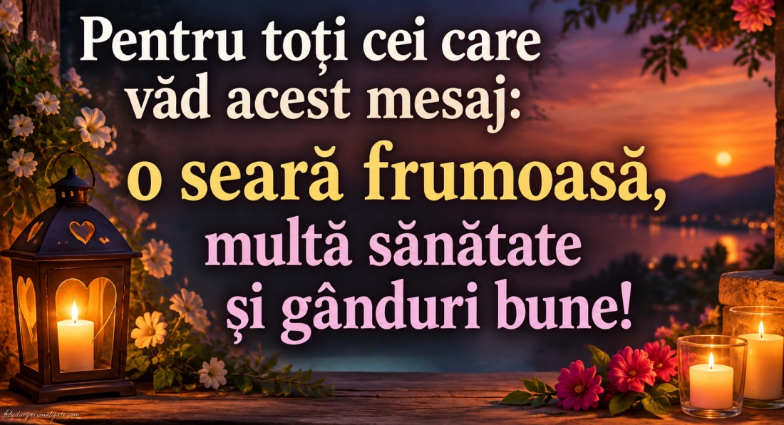 Imagini cu mesaje de Bună seara: 