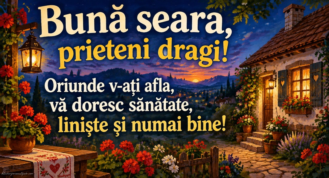 Imagini cu mesaje de Bună seara: 