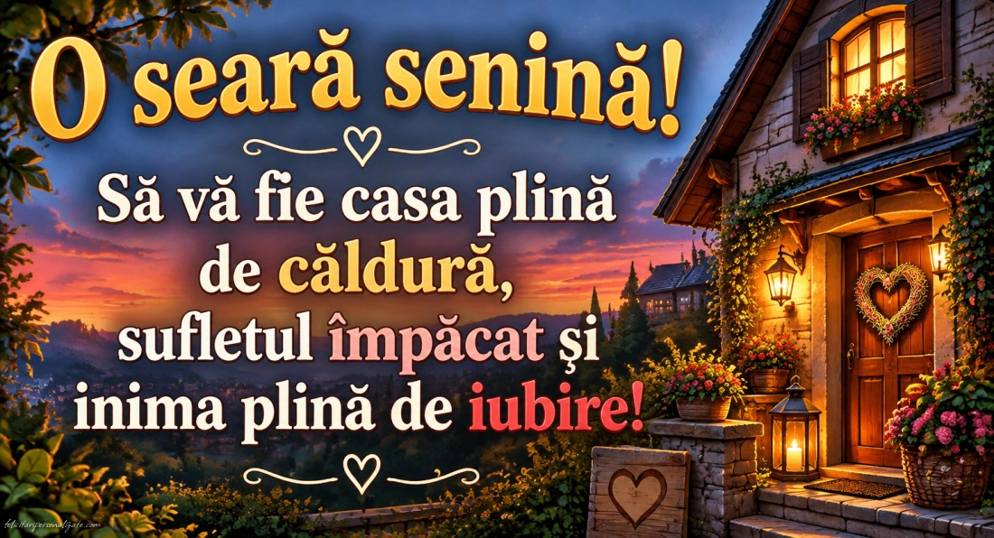 Imagini cu mesaje de Bună seara: 