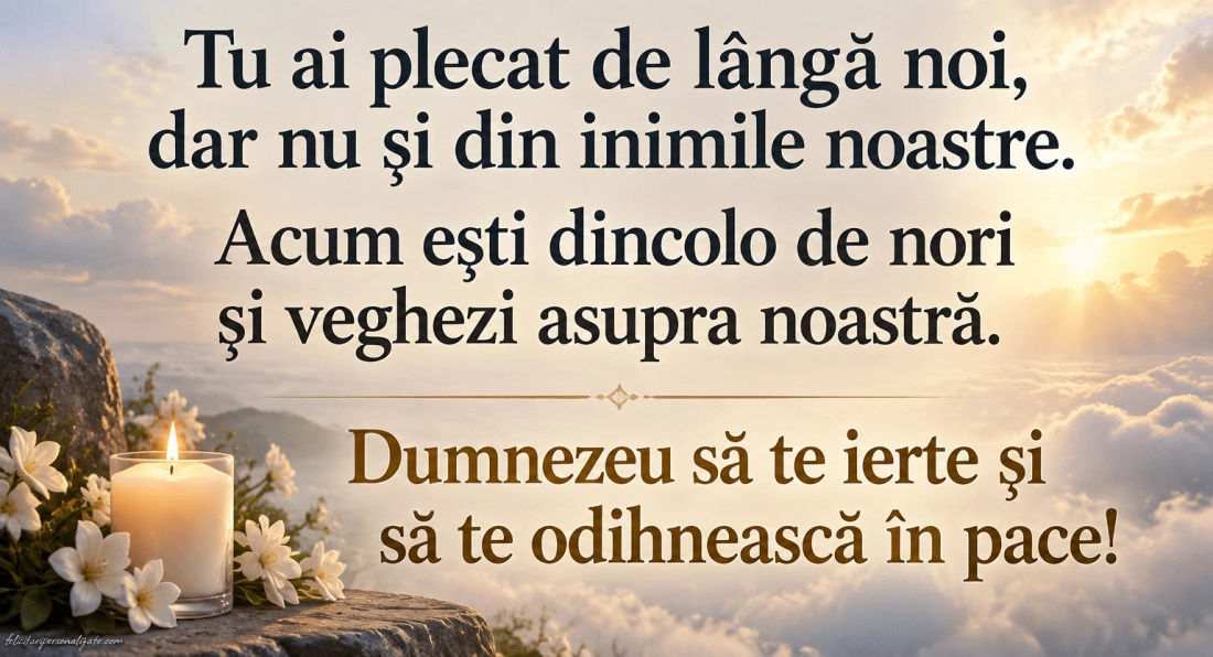 Imagini cu mesaje de dor și amintire: 