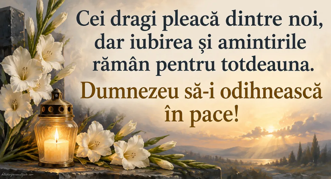 Imagini cu mesaje de dor și amintire: 