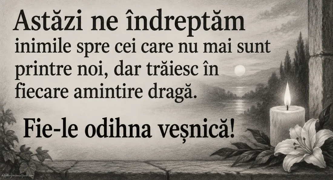 Imagini cu mesaje de dor și amintire: 