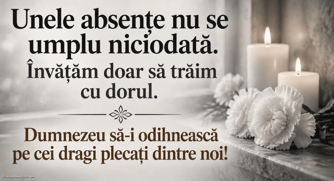 Imagini cu mesaje de dor și amintire: 