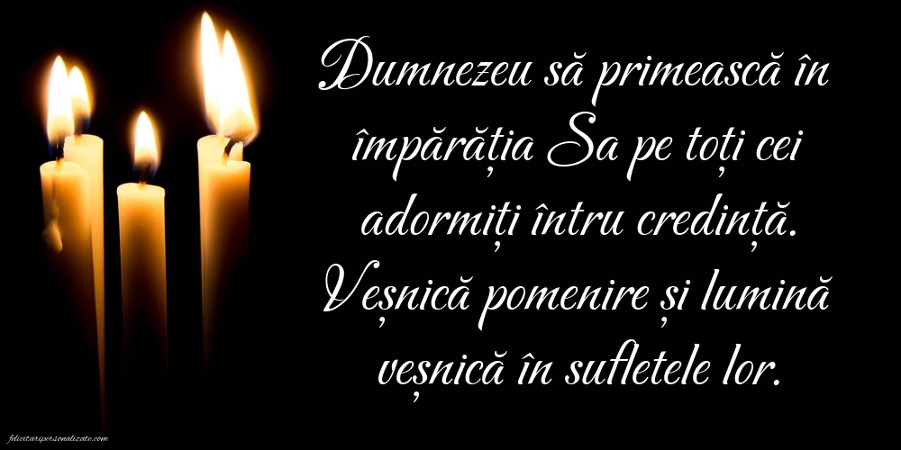 Imagini cu urări de Ziua Morților - Luminație: Lumânari (Comemorare)