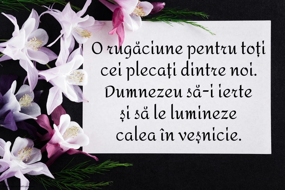 Imagini cu urări de Ziua Morților - Luminație: La mulți ani (Comemorare)