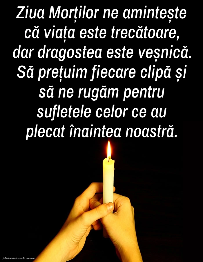 Imagini cu mesaje de Ziua Morților: Lumânari (Comemorare)