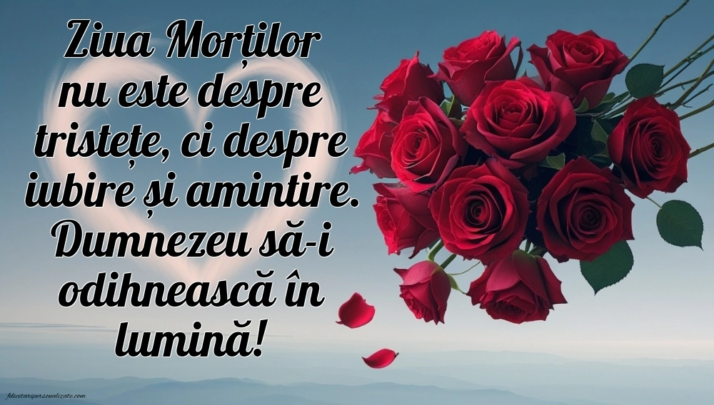 Imagini cu urări de Ziua Morților - Luminație: La mulți ani (Comemorare)