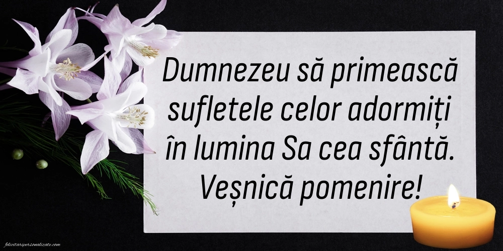 Imagini cu mesaje de Ziua Morților: Lumânari (Comemorare)