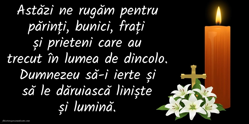 Imagini cu urări de Ziua Morților - Luminație: Lumânari (Comemorare)