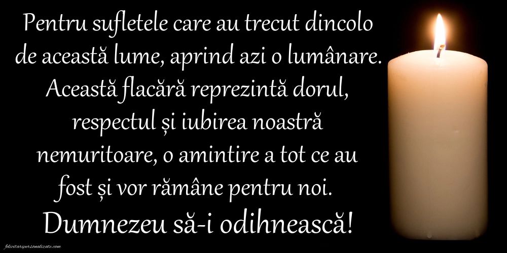 Imagini în amintirea celor dragi: Lumânari (Comemorare)