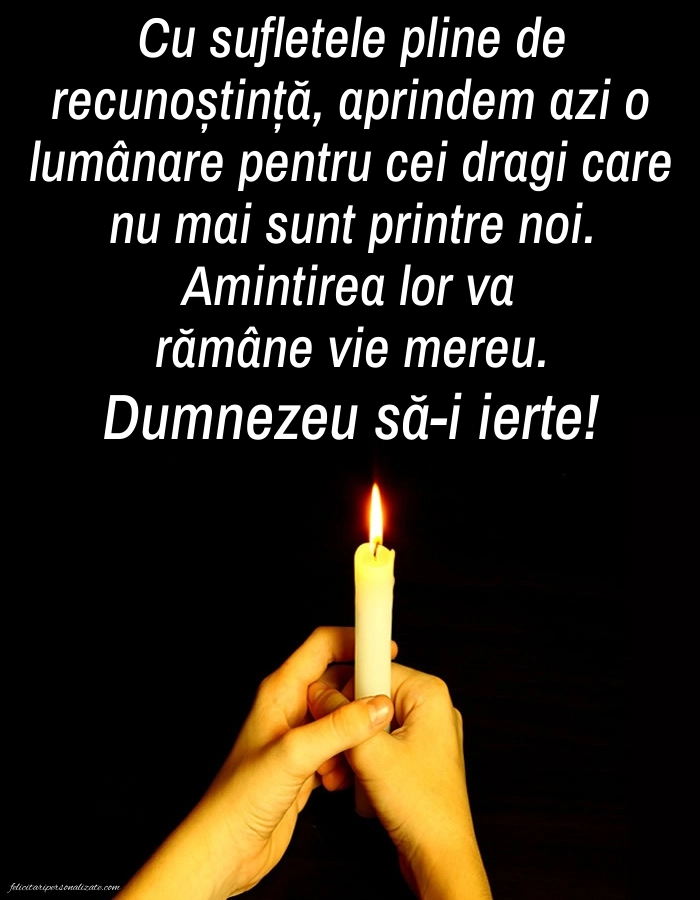 Poze de comemorare cu mesaje în memoria celor plecați dintre noi: Lumânari (Comemorare)