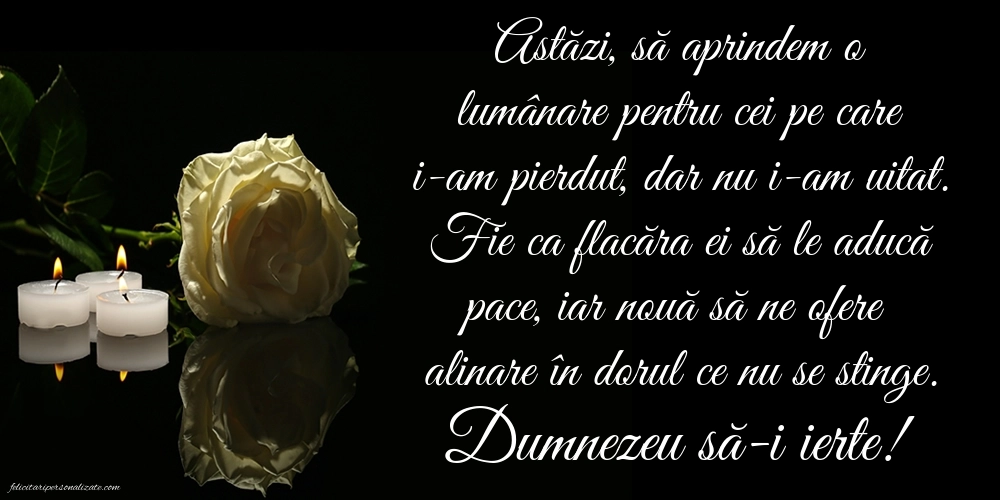 Imagini cu mesaje în memoria celor decedați: Lumânari (Comemorare)