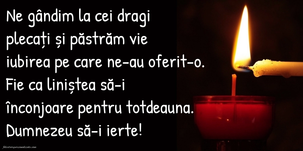 Imagini cu mesaje pentru toți cei plecați dintre noi: Lumânari (Comemorare)
