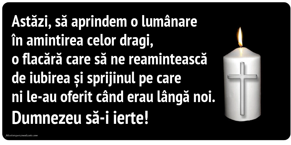 Imagini cu mesaje pentru toți cei plecați dintre noi: Lumânari (Comemorare)