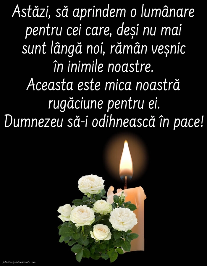 Imagini cu mesaje în memoria celor decedați: Lumânari (Comemorare)