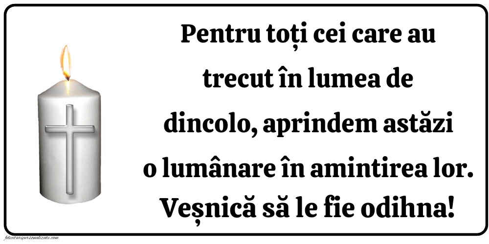Imagini cu mesaje în memoria celor decedați: Lumânari (Comemorare)
