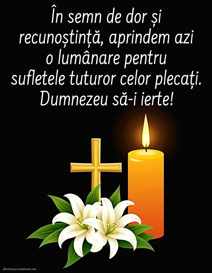 Poze de comemorare cu mesaje în memoria celor plecați dintre noi: Lumânari (Comemorare)