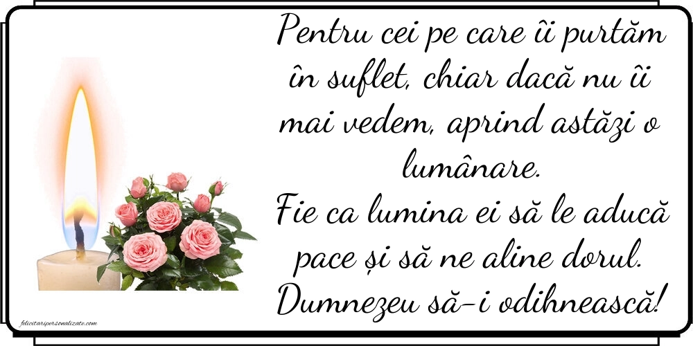 Imagini de Comemorare în Amintirea Celor Dragi: Lumânari (Comemorare)
