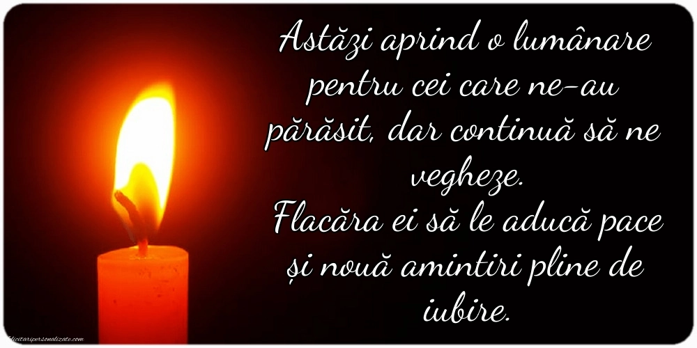 Imagini cu mesaje în memoria celor decedați: Lumânari (Comemorare)