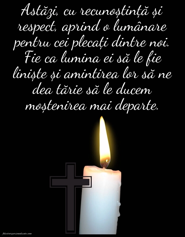 Imagini cu mesaje în memoria celor decedați: Lumânari (Comemorare)