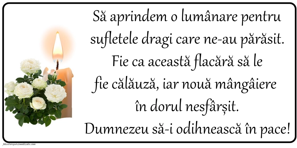 Imagini cu mesaje în memoria celor decedați: Lumânari (Comemorare)