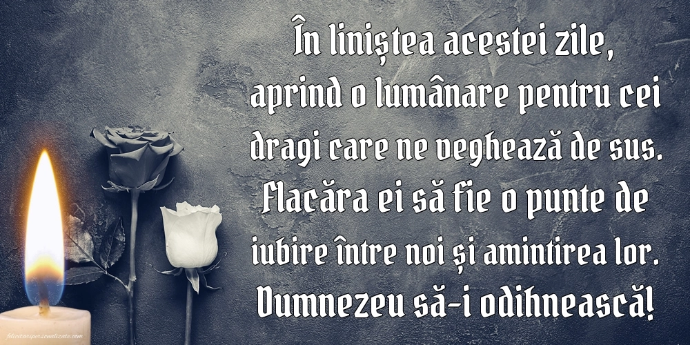 Imagini cu mesaje în memoria celor decedați: Lumânari (Comemorare)