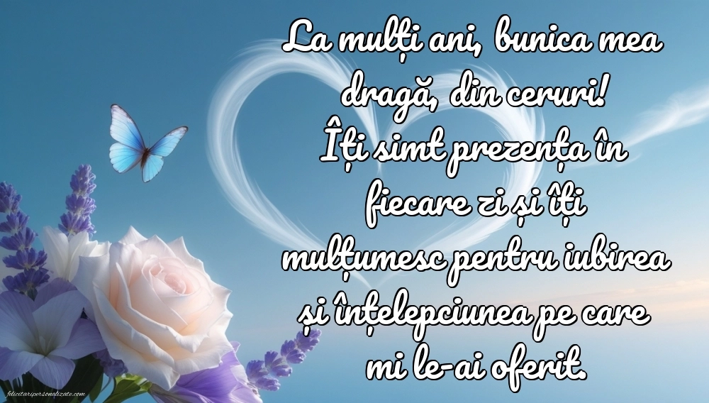 Imagini de La mulți ani pentru bunica decedată: La mulți ani (Comemorare)