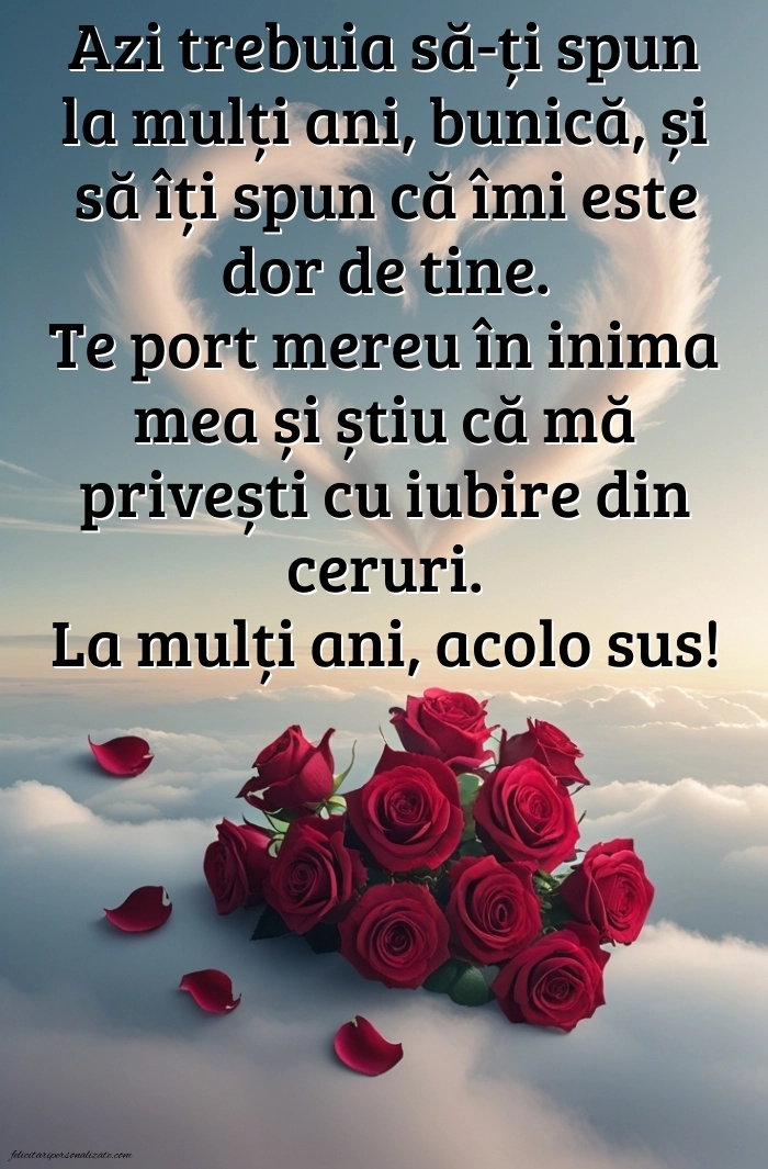 Imagini de La Mulți Ani pentru Bunica din Cer: La mulți ani (Comemorare)