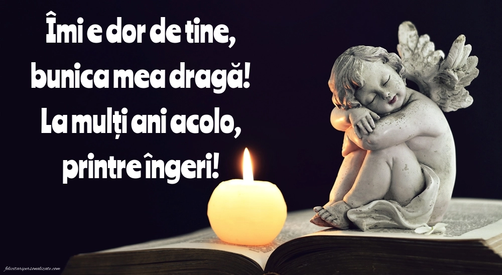 Imagini de La mulți ani pentru bunica decedată: La mulți ani (Comemorare)