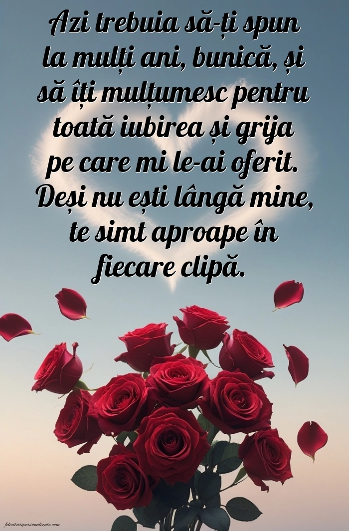 Imagini de La mulți ani pentru bunica decedată: La mulți ani (Comemorare)