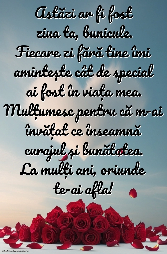 Imagini de La mulți ani pentru bunicul care murit: La mulți ani (Comemorare)