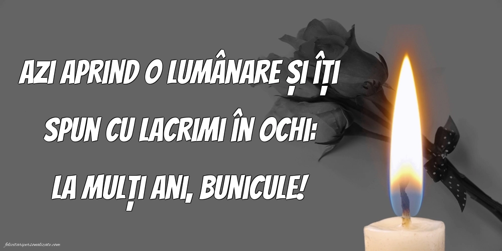 Imagini de La mulți ani pentru bunicul care murit: Lumânari (Comemorare)