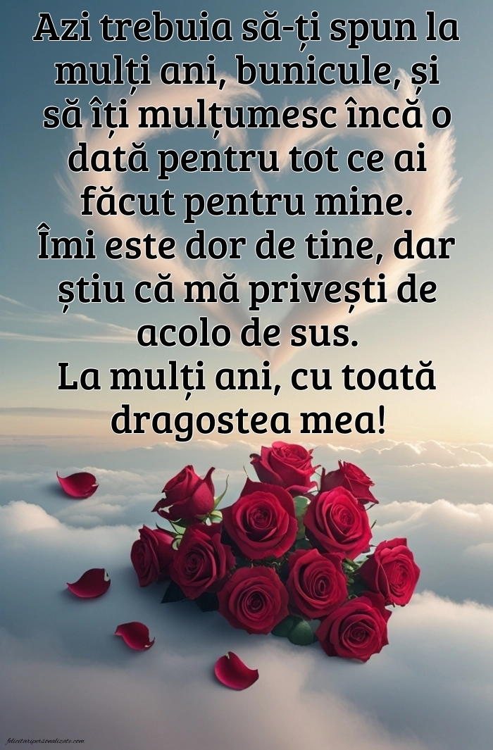 Imagini de La Mulți Ani pentru Bunic din Cer: La mulți ani (Comemorare)