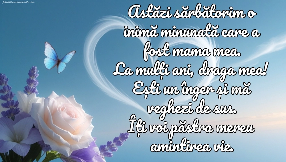 Imagini de La mulți ani pentru mama decedată: La mulți ani (Comemorare)