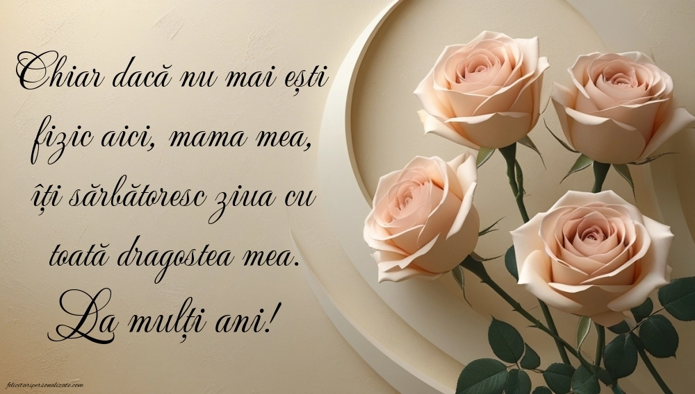 Imagini de La Mulți Ani pentru Mama din Cer: La mulți ani (Comemorare)