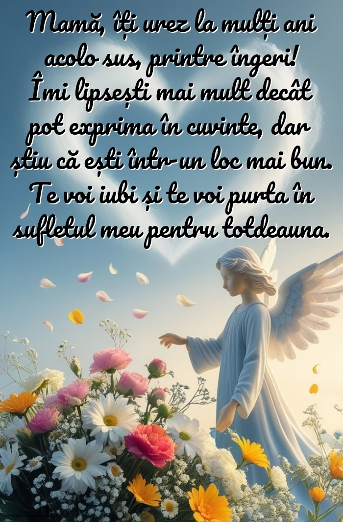 Imagini de La mulți ani pentru mama decedată: La mulți ani (Comemorare)