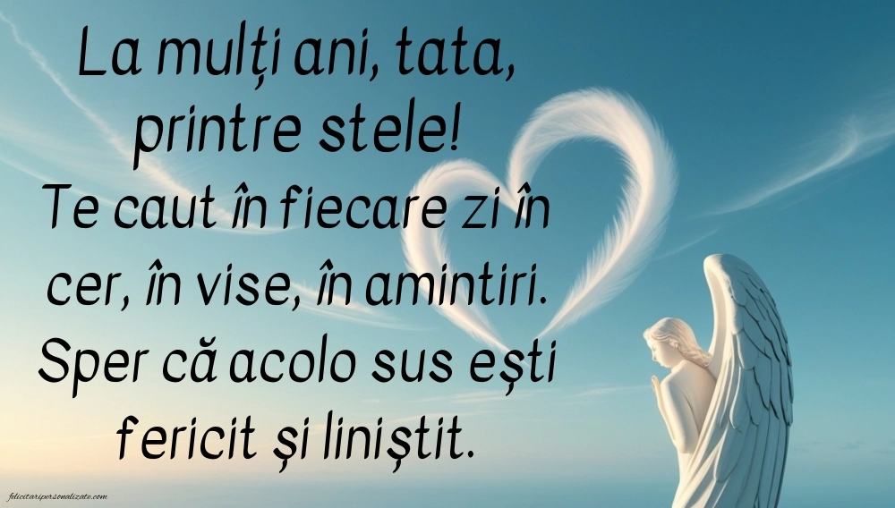 Imagini de La Mulți Ani pentru Tata din Cer: La mulți ani (Comemorare)